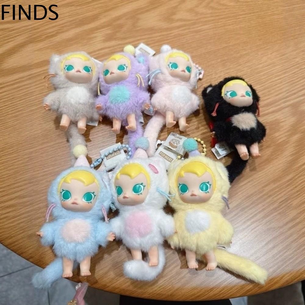 FINDS พวงกุญแจตุ๊กตา BabyMolly ตุ๊กตานุ่ม|สี BabyMolly ตุ๊กตาตัวเลข,สีสัน Pop Mart Kawaii การ์ตูน BabyMolly ตุ๊กตาตุ๊กตา Lady/Girls