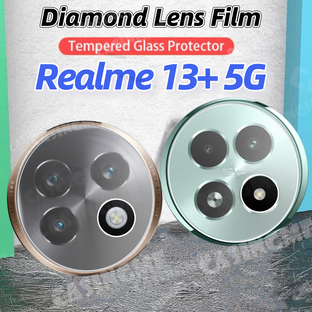 Realme 13 + 5G 2024 3Dกล้องเลนส์ProtectorสําหรับRealme 13 + Realme13 + Realmi 13 + Pro Plus 13Plus 13x 4G 5G 2024 กระจกนิรภัยโปร่งใสกลับกล้องป้องกัน