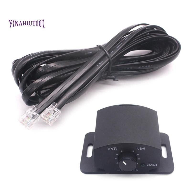 Yinahiut001Amplifier อะไหล่ Bass Knob Control Remote 6Pin ซับวูฟเฟอร์รีโมทคอนโทรลปรับระดับเสียงปุ่มควบคุมสําหรับลําโพง