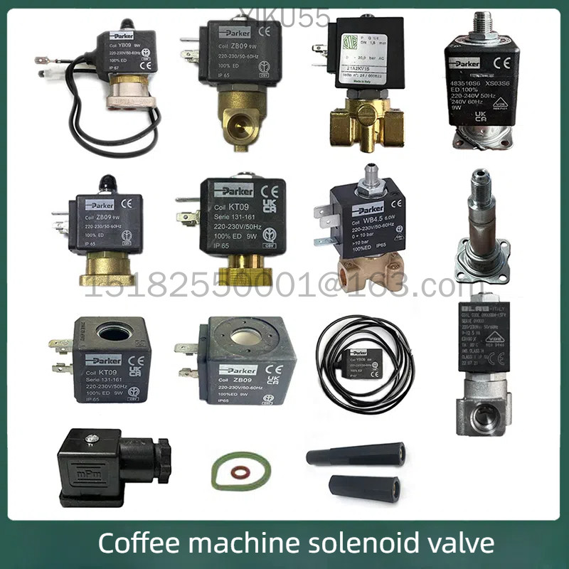 Solenoid Parker Valve ZB09/YB09/KT09 Water Inlet Coil เครื่องชงกาแฟอุปกรณ์ระบายน้ําหัวสกัด tta10