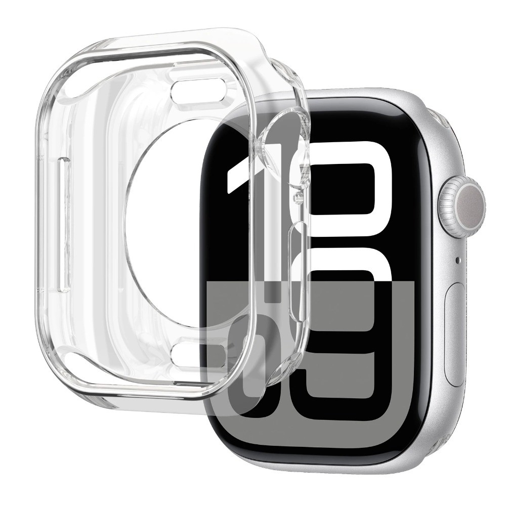 Hollow TPU กันชนนิ่มสําหรับ Apple Watch 10/9/8/7 ขนาด 41/42/45 มม. อุปกรณ์เสริม ไม่รวมฟิล์มหน้าจอ