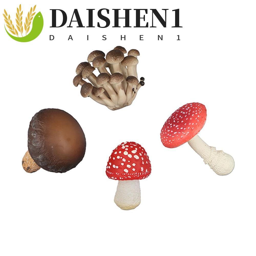 Daishen1 ตุ๊กตาเชื้อรา, ผักรุ่น Matsutake Oyste เห็ดจําลอง, สําหรับเด็กภูมิทัศน์ Miniatures Pleurotus ประดิษฐ์เชื้อรารุ่น Early Education