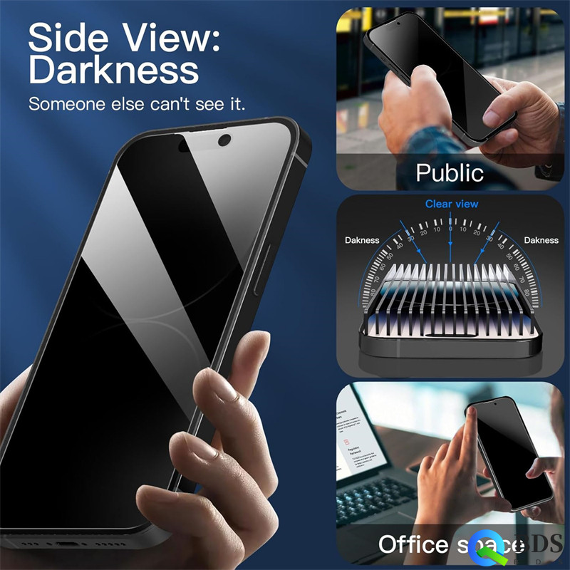 1-3 ชิ้น Anti-Spy ความเป็นส่วนตัวกระจกนิรภัยสําหรับ รูปที่ 2