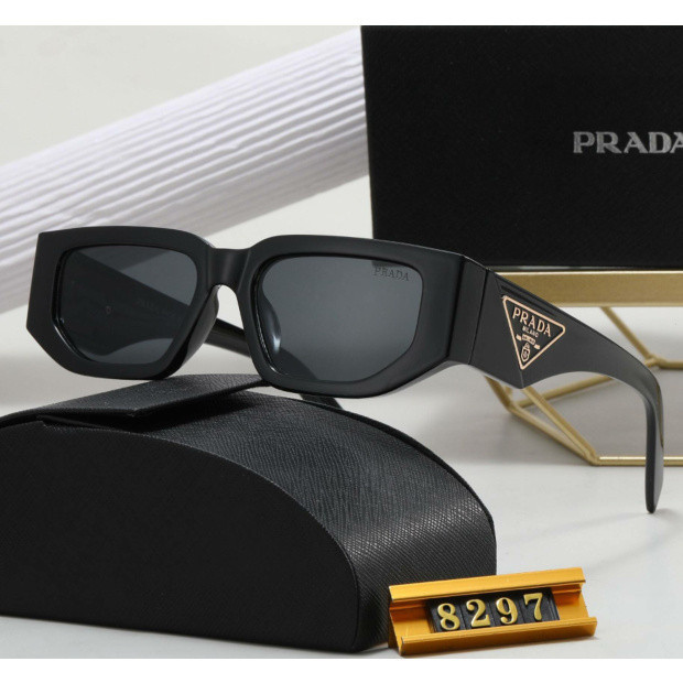 แฟชั่น prada หล่อระดับสูง แว่นของผู้ชาย ออกกำลังกายกลางแจ้ง แว่นกันแดดชายหาด