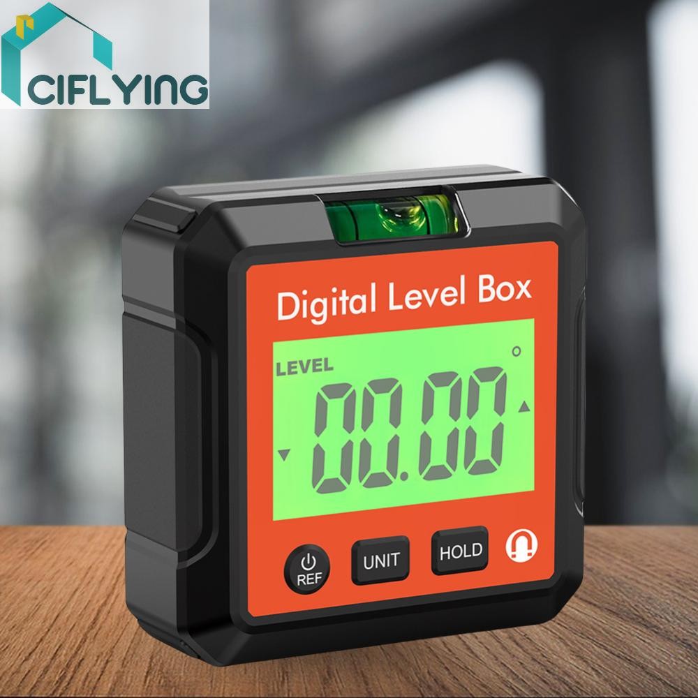 เครื่องวัดมุมดิจิตอล Inclinometer Magnetic 90 องศาไม้บรรทัดระดับเมตร [Ciflying.th]