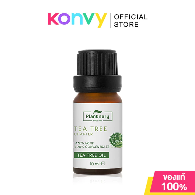 Plantnery Tea Tree  Oil Concentrate 10ml แพลนท์เนอรี่ น้ำมันที ทรีเข้มข้น สำหรับแต้มสิว.