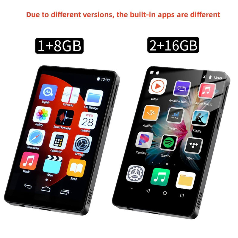 4 inch Android MP4 Player Full Touch Screen Touch with Bluetooth and WiFi MP3 MP4 HiFi Lossless Musi