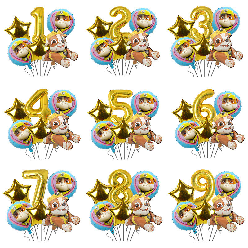 การ์ตูนสำหรับเด็ก Wang Wang Team Digital Package การตกแต่งพื้นหลังปาร์ตี้วันเกิดลูกโป่งฟิล์มอลูมิเนียมจัดเวทีจัดเลี้ยงตกแต่งวันเกิดจัดปาร์ตี้ลูกโป่งปาร์ตี้วันเกิด - รูปที่ 4