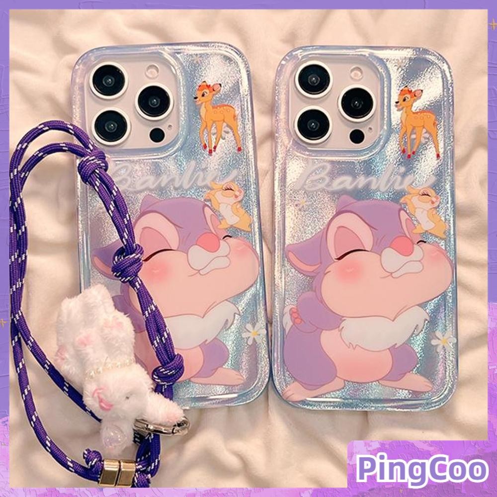 Pingcoo - เคส iPhone 16 11Pro Max ลายขนนกสีเงิน เคสใสโฮโลแกรมเลเซอร์สุดหรู TPU กระรอกน้อยน่ารัก สำหรับ iPhone 15 14 13 12 Pro max XS XR 7 8 Plus