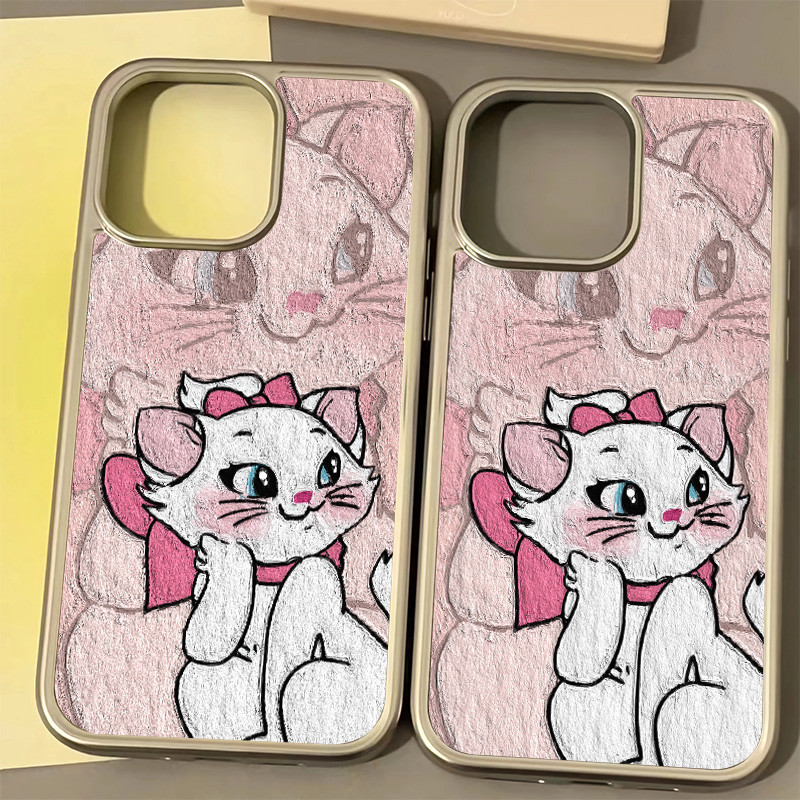ใหม่การ์ตูน Marie Cat รูปแบบเคสโทรศัพท์เข้ากันได้สําหรับ IPhone 15 13 1614 12 11 Pro X XR Xs Max Se2020 7/8 Plus ป้องกันซิลิโคนอ่อนนุ่มเคสโทรศัพท์