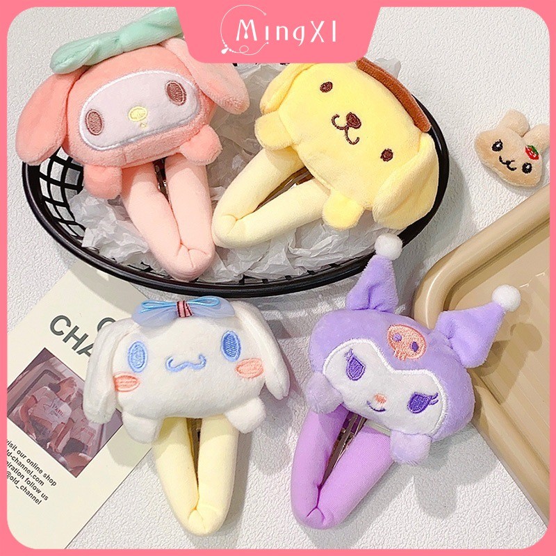 SANRIO น่ารัก ซานริโอ กิ๊บติดผมหญิงฟองน้ําขนาดใหญ่การ์ตูนขอบคลิปอุปกรณ์ผม
