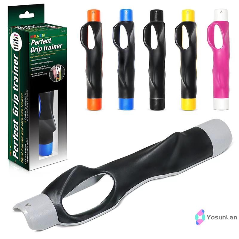 Yosunlan] Golf Club Hand Grip Corrector Beginner Hand Grip Shaft Cover Indoor & Outdoor Training Products ใหม่