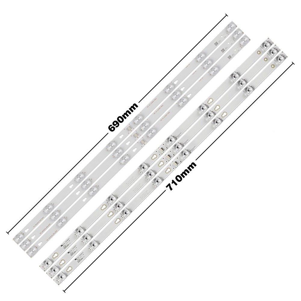 3 PCs LED backlight strip สําหรับ TCL 40 นิ้วทีวี 40hr330m08a7 V1 4c-lb4008-hr03j 40d2900 a