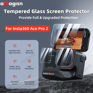 aMagisn ฟิล์มกันรอยกระจกนิรภัยสำหรับ Insta360 Ace Pro 2 ความ…