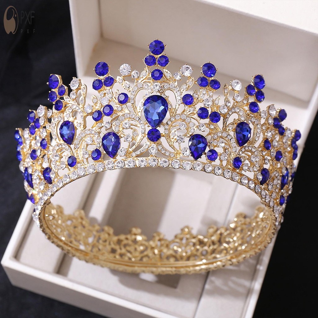 ผู้ใหญ่เจ้าหญิงคริสตัลมงกุฎ Headwear Rhinestones ฝังโลหะผสมผม Hoop - รูปที่ 4