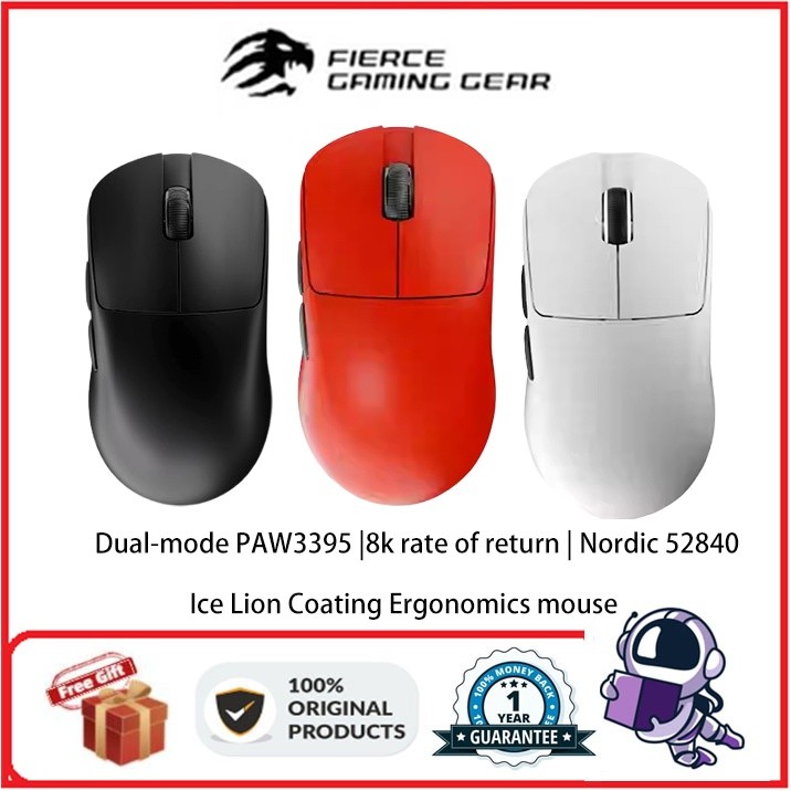 Madcatz MAD G เมาส์ไร้สายน้ําหนักเบา PAW3395 สองโหมดสําหรับเล่นเกมและอีสปอร์ต