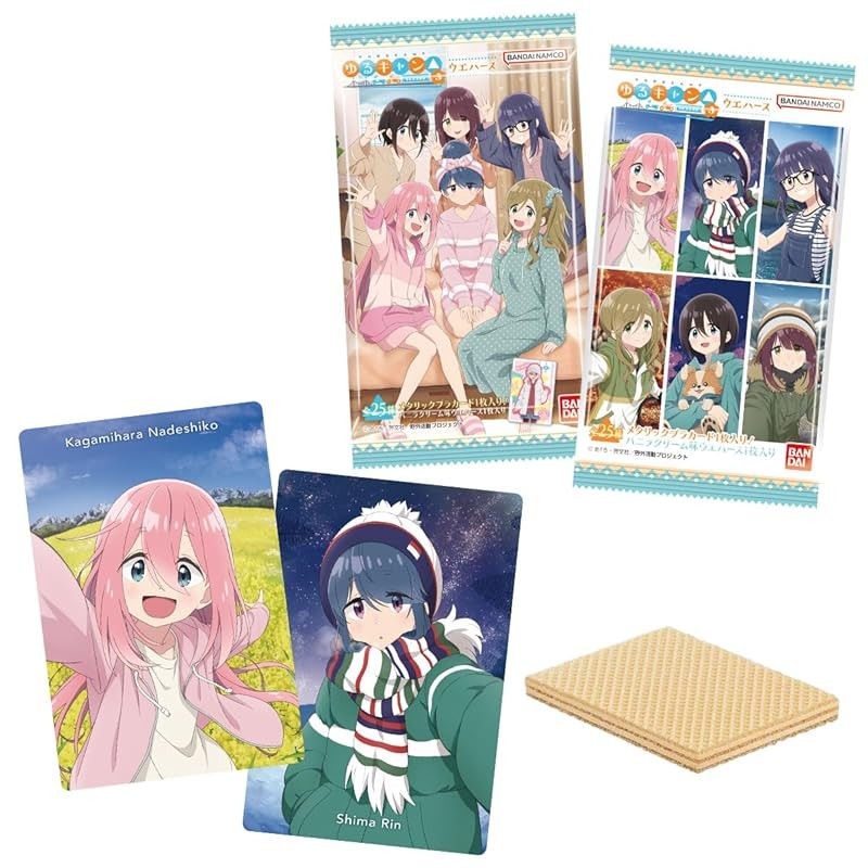 Bandai (BANDAI) Yuru Camp△ SEASON 3 Wafer (20 pieces) Snack - Wafer (baked confectionery) (Yuru Camp