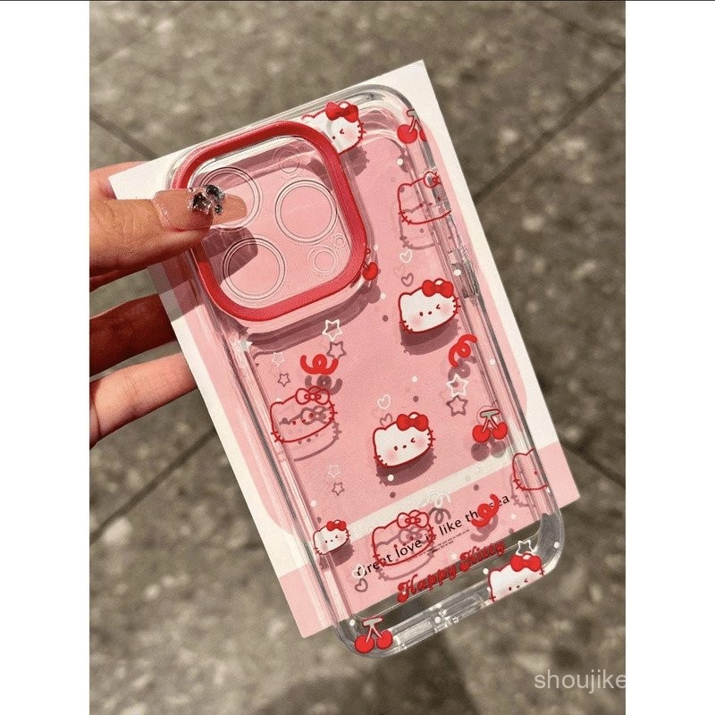 Cherry Katie Space Shell เหมาะสำหรับ iphone15เคส iPhone 11/12/13/14Promax/78PLUS j2k2