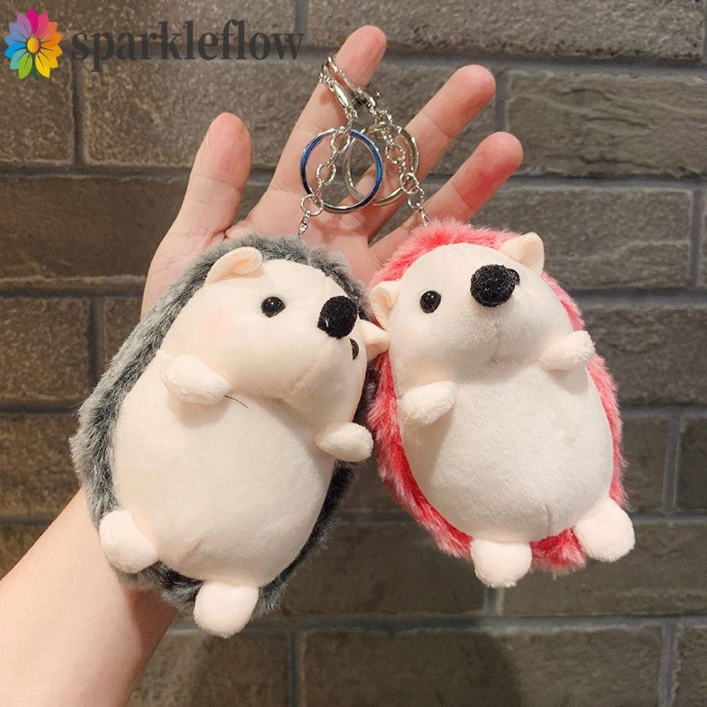 Sparkleflow สาวพวงกุญแจแฟชั่นอินเทรนด์เม่น Pendent ของเล่นตุ๊กตาโลหะผสมแขวนเครื่องประดับอุปกรณ์เสริมในรถยนต์สไตล์เกาหลีพวงกุญแจ