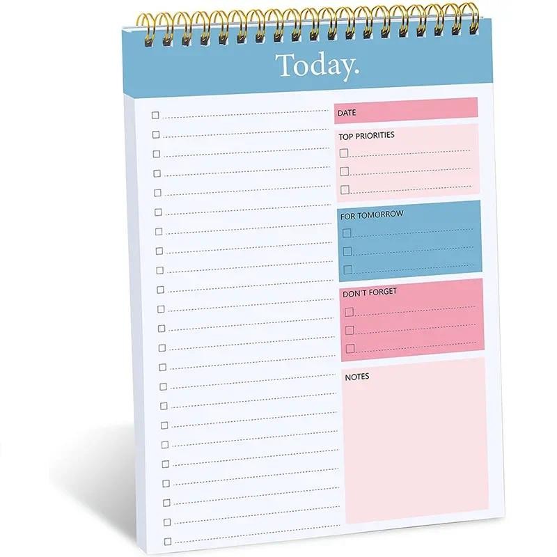 To Do List Notepad Undated Daily Planner Notebook Stationery Teacher Diary Campus Agenda Office Supp