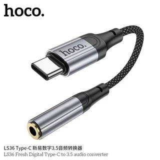 HOCO LS36 หัวแปลงหูฟัง Type-C & USB & iOS เป็น Aux 3.5mm รองรับ i15 / Pad ฟังเพลง คุยโทรศัพท์ได้ Audio Converter hc5