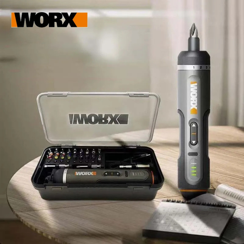 Worx WX242 ชุดไขควงไฟฟ้า 4V ไขควงไฟฟ้าไร้สายอัจฉริยะแบบชาร์จ USB