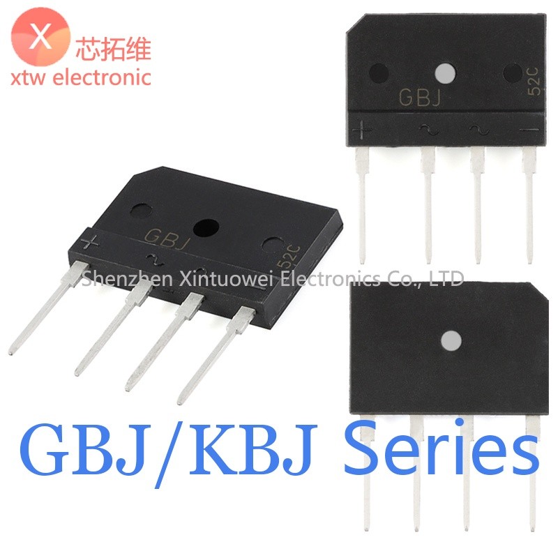 5 ชิ้น/ล็อตใหม่ GBJ/KBJ 1508 1510 2510 3510 5010 2008 2508 เตาแม่เหล็กไฟฟ้า Rectifier Bridge
