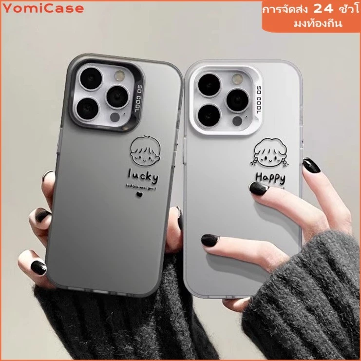 เคสแข็งหรูหรา เคสคู่น่ารัก เคสไอโฟน11 for เคสiPhone16 15 14 13 12 11 Pro Max 15Plus XR XS Max 7Plus 8Plus SE เคสไอโฟน13