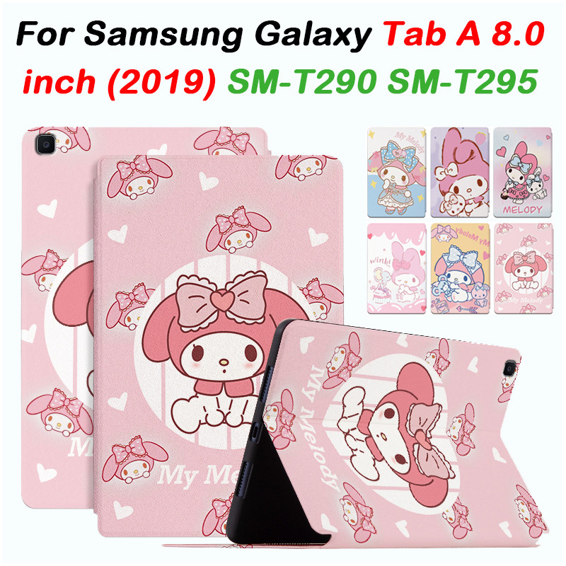 SAMSUNG สําหรับSamsung Galaxy Tab A 8.0 นิ้ว 2019 SM-T290 T295 T297 SM-P200 P205 น่ารักการ์ตูนหนังคุณภาพสูง + TPU Dropทนกรณีแท็บเล็ต