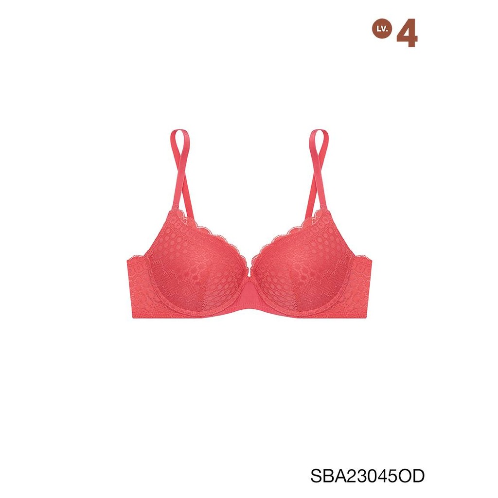 Sabina Doomm Doomm Level 4 เสื้อชั้นใน  มีโครง รหัส SBA23045OD - สีส้มเข้ม