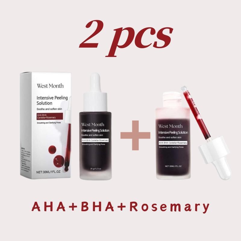Strong Exfoliating serum, Peeling Solution, เซรั่มสีแดง, มาส์กหน้ากรดทาร์ทารี, ช่วยรักษาสิว, ลบจุดด่างดํา, ทําความสะอาดผิวหน้า Imprity, ลดความมัน