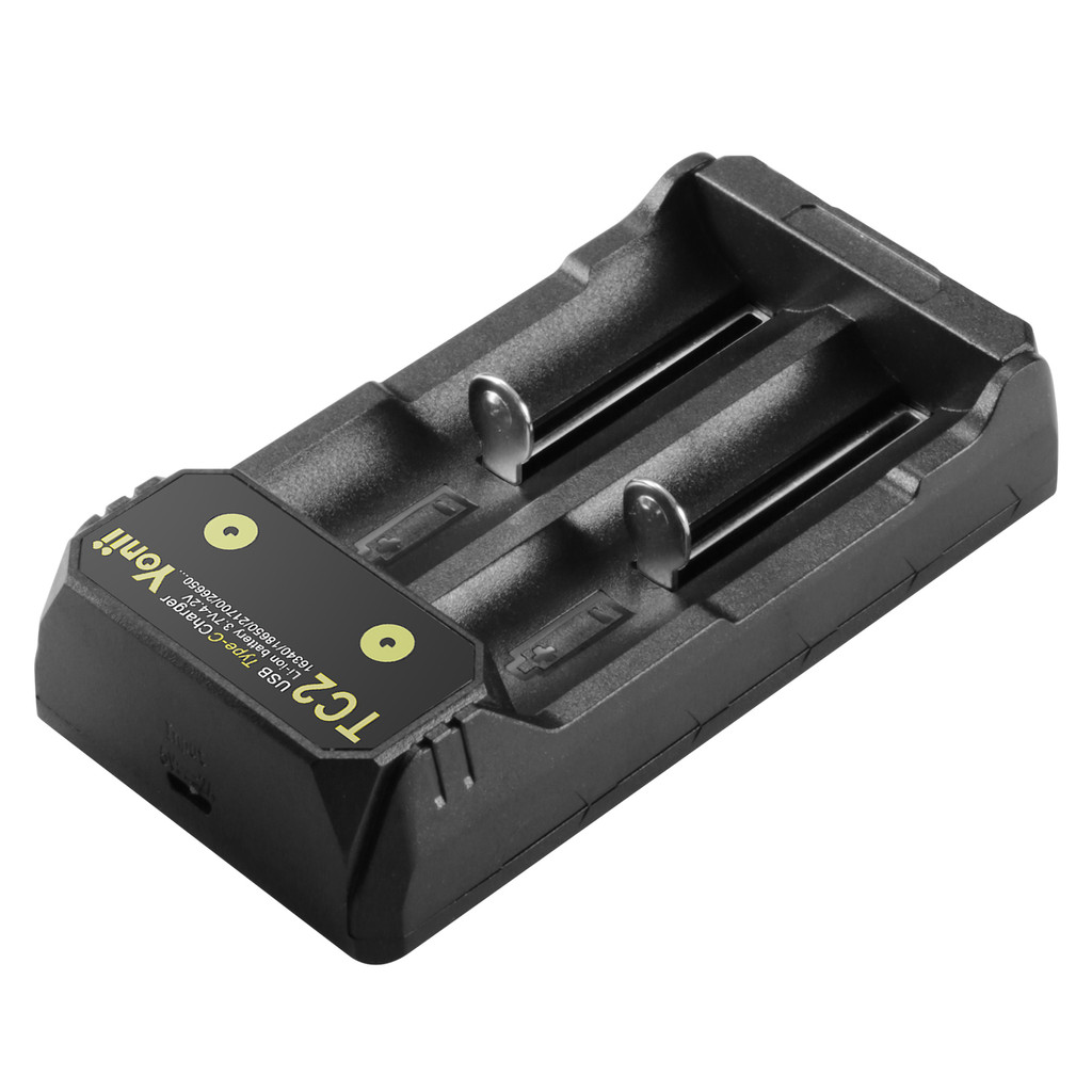Yonii TC2 3.7V 18650 21700 26650 16340 14500 Li-ion battery Charger เครื่องชาร์จ 18650 แบบ 2 ช่อง เต็มตัดอัตโนมัต