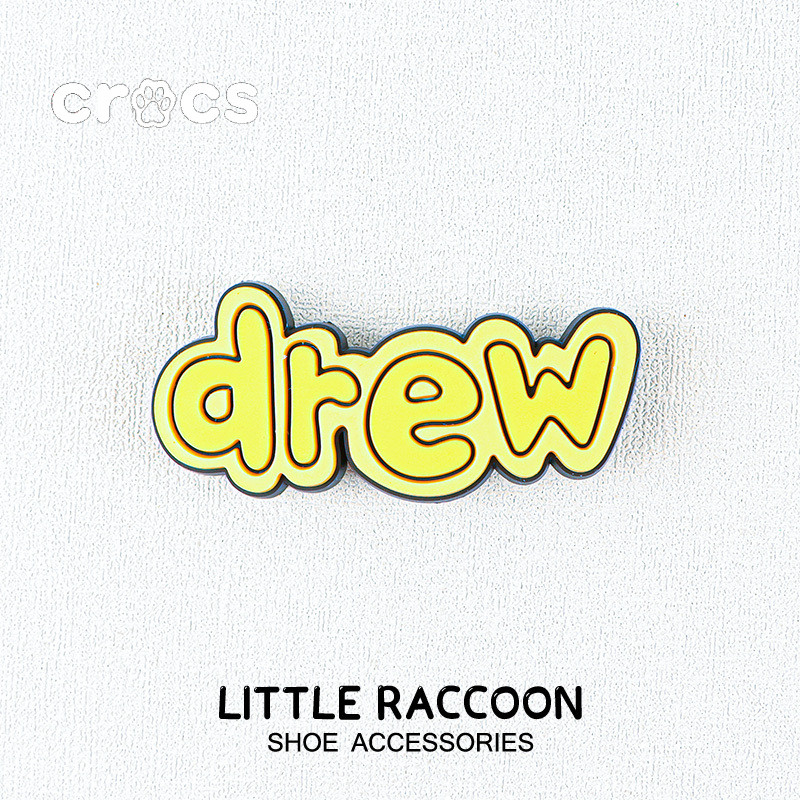 Crocs Jibbitz Drewhouse หัวเข็มขัดรองเท้าการ์ตูนรูสายรุ้งอุปกรณ์เสริมรองเท้า charm crocs หมีเกาหลีดอกไม้รองเท้า
