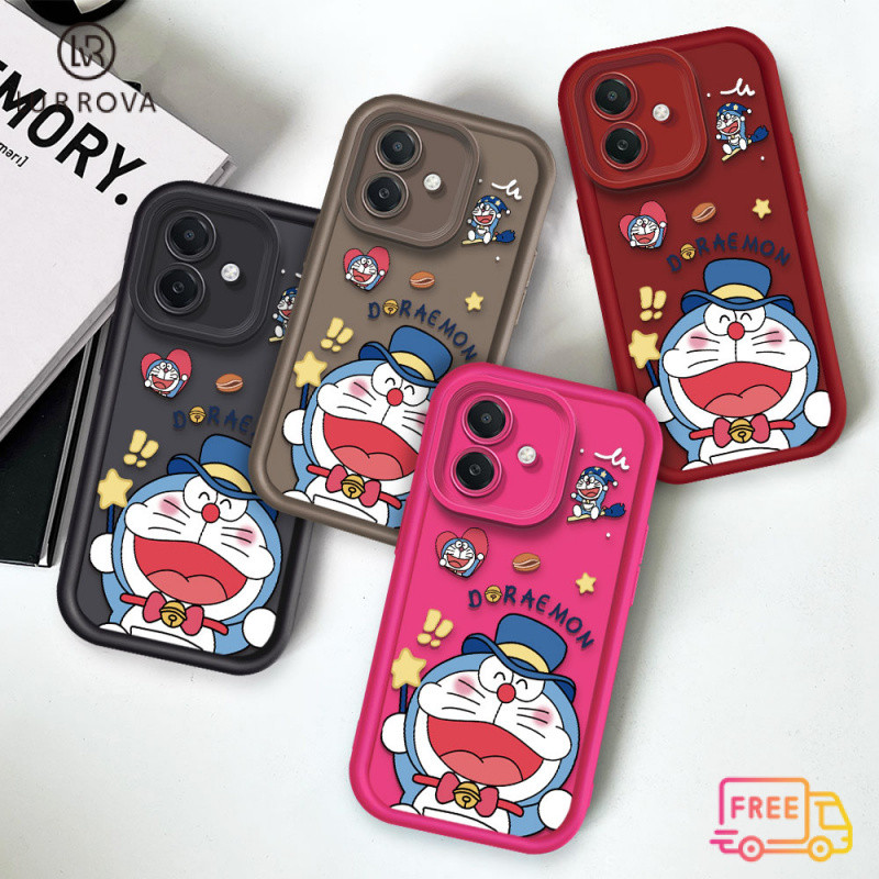 เคสโทรศัพท์ VIVO V40 V40 Pro Y03 y19s Y28 V30 5G V29 v29e Blue Smiling DORAEMON กันกระแทก TPU เคสโทรศัพท์