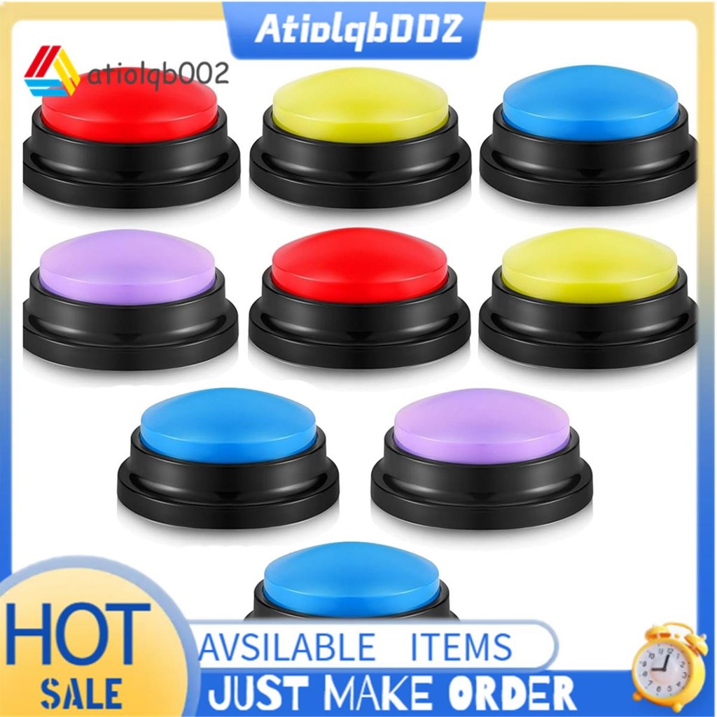 8 ชิ้นคําตอบ Buzzers ปุ่มคําตอบ Buzzer เกมแสดง Buzzer ปุ่มบันทึกห้องเรียน Buzzers สําหรับคริสต์มาสที