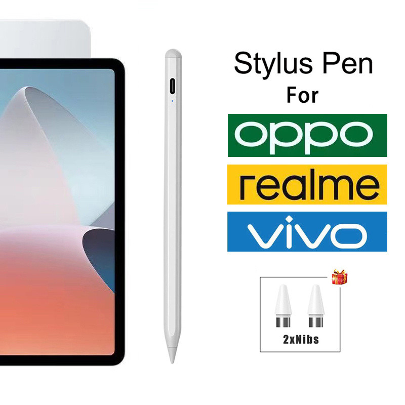 ปากกาสไตลัสสําหรับ Oppo pad air และ realme X/mini และ Vivo pad 1/2 ปากกาหน้าจอสัมผัสแบบ capacitive