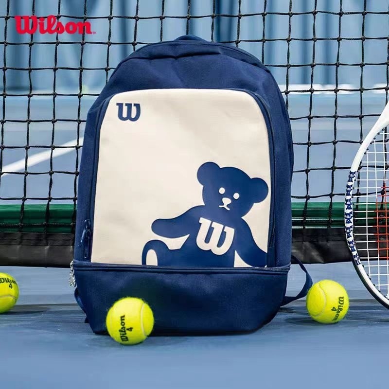 Wilson Wilson Wilson Boys and Girls Junior Tennis Paddle Special Bear Backpack