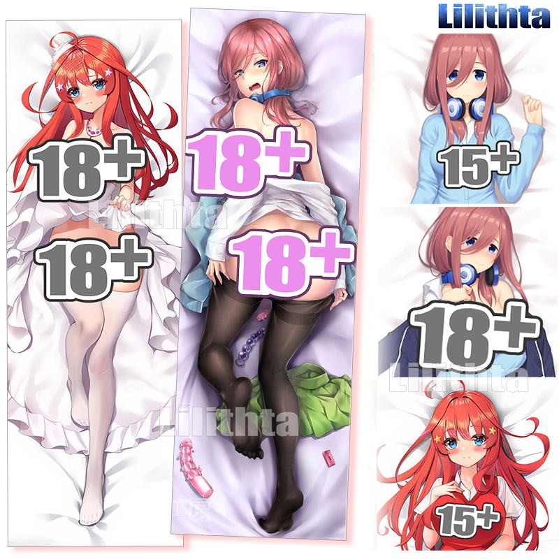 Dakimakura ปลอกหมอน Gotoubun ไม่มี hanayome Nakano Itsuki และ Nakano Miku 5-toubun เกมอะนิเมะตัวละคร