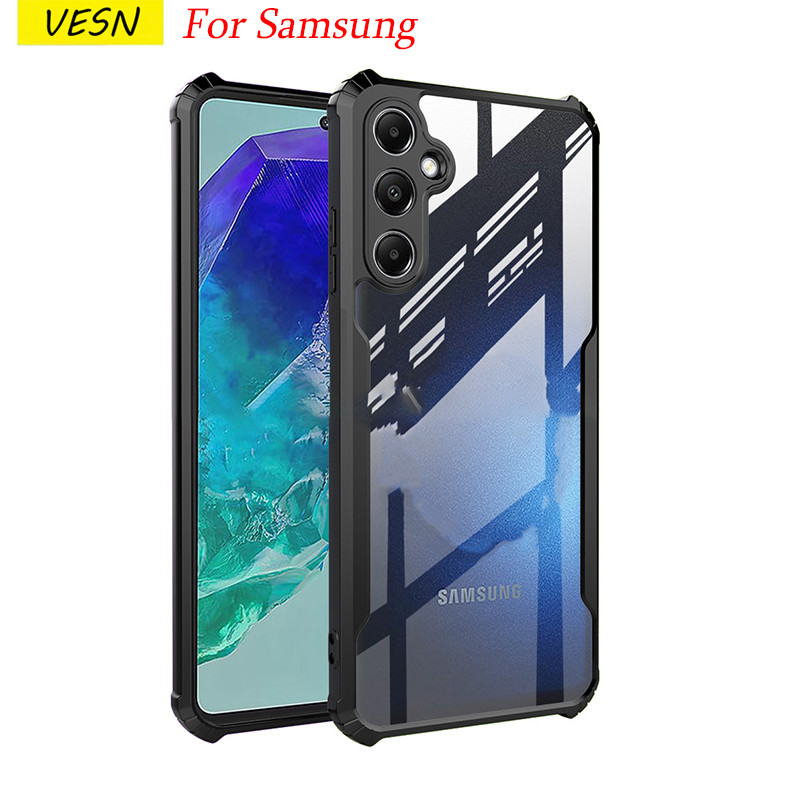 เลนส์กล้องหุ้มเกราะอะคริลิคใสป้องกันกรณีโทรศัพท์สำหรับ Samsung ss Galaxy M62 M56 M55 M54 M53 M52 M51 M35 M34 M33 M31 M31s M30s M23 M21 M16 M14 M13 M11 F62 F23 F14 F06 4G 5G 2025