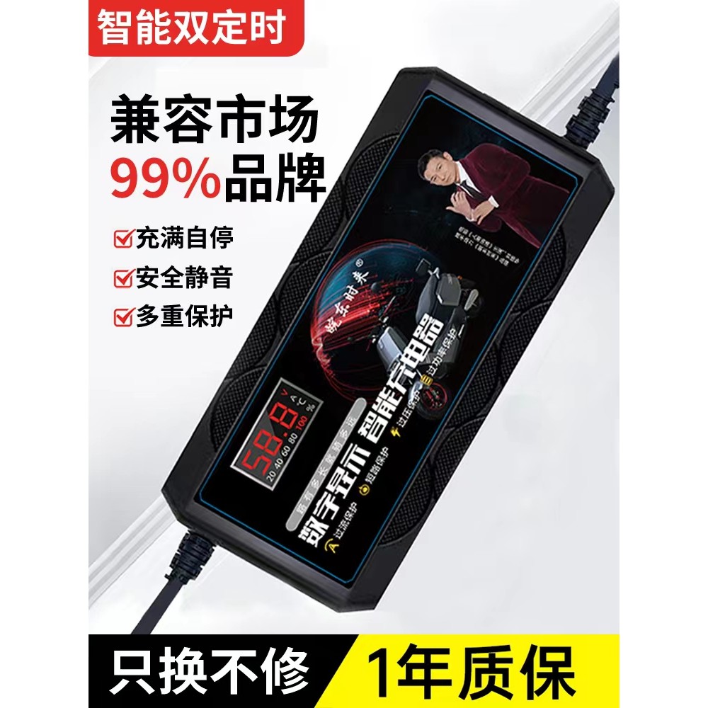 Chaowei Tianneng Special Automatic Power Off and Shutdown Electric Vehicle Battery Charger48V60V72V 