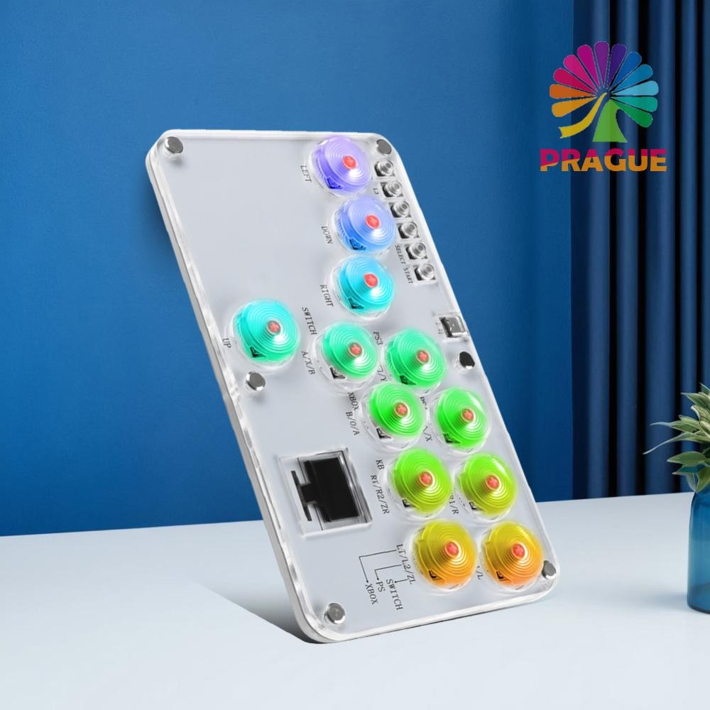 Arcade Fightstick 12Keys All-Button Stickless Arcade Stick สําหรับ PC/PS4/PS3/Switch [prague.th]