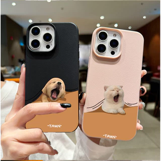 แอปเปิ้ลโทรศัพท์ ลูกสุนัขหาว สำหรับ iPhone เคสไอโฟน 13 12 11 PRO MAX X XS MAX 16 15 14 XR 7/8PLUS จัดส่งจากประเทศไทย