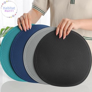 Habitatport ขนาดใหญ่ซิลิโคน Mat Coaster ทนความร้อน Placemat …