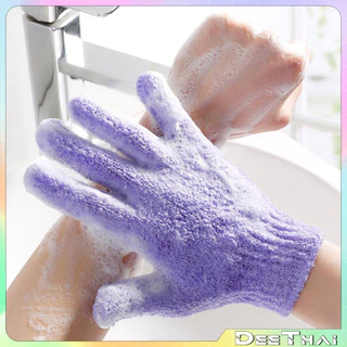 DeeThai ถุงมือขัดผิวอาบน้ำ ขัดขี้ไคล ขจัดเซลล์ผิวเก่า พร้อมส่ง bath towel