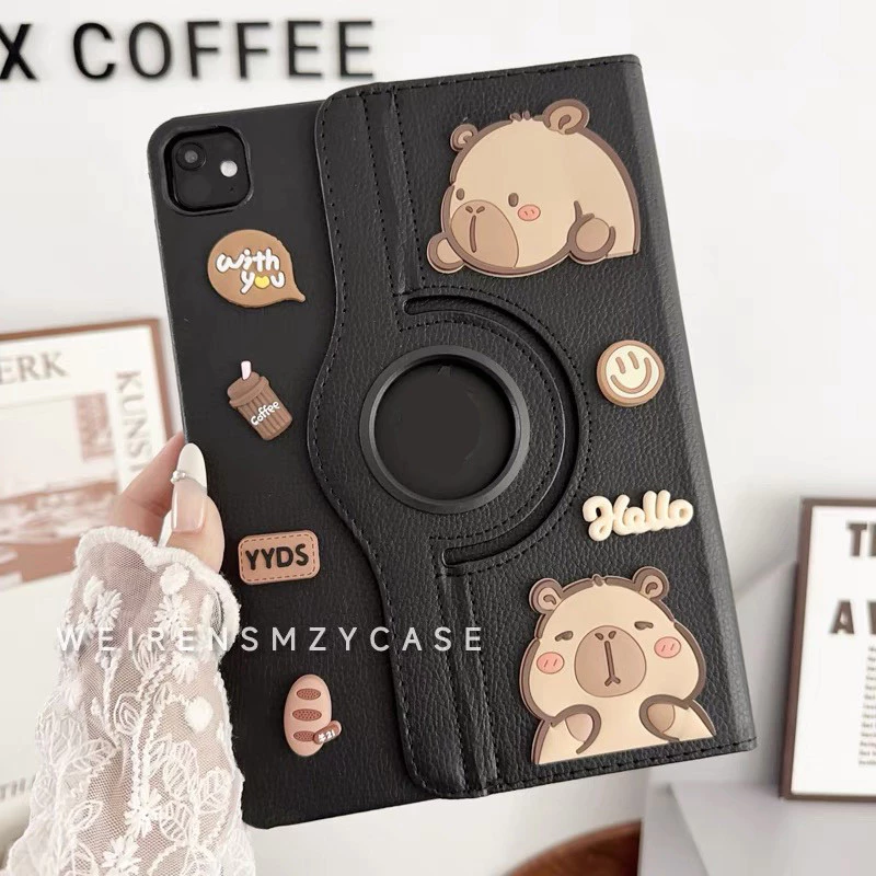 เคสฝาพับ ปรับองศาได้360 องศา สําหรับ Redmi Pad SE 11 8.7 redmi pad 2 9.7 2026 Redmi Pad 2 11 2025 เคสหนัง ลายการ์ตูน