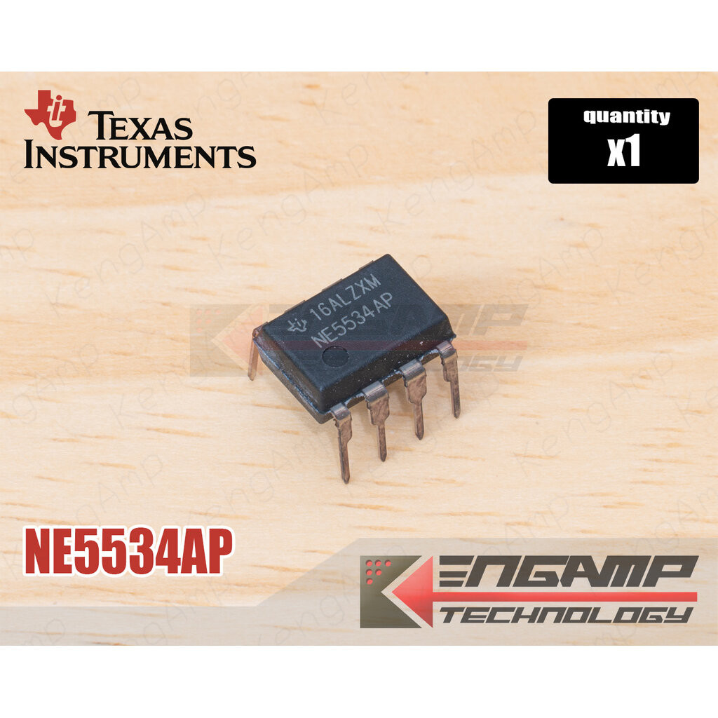 (1ตัว) [IC] NE5534AP TEXUS LOW-NOISE Single OP-AMP