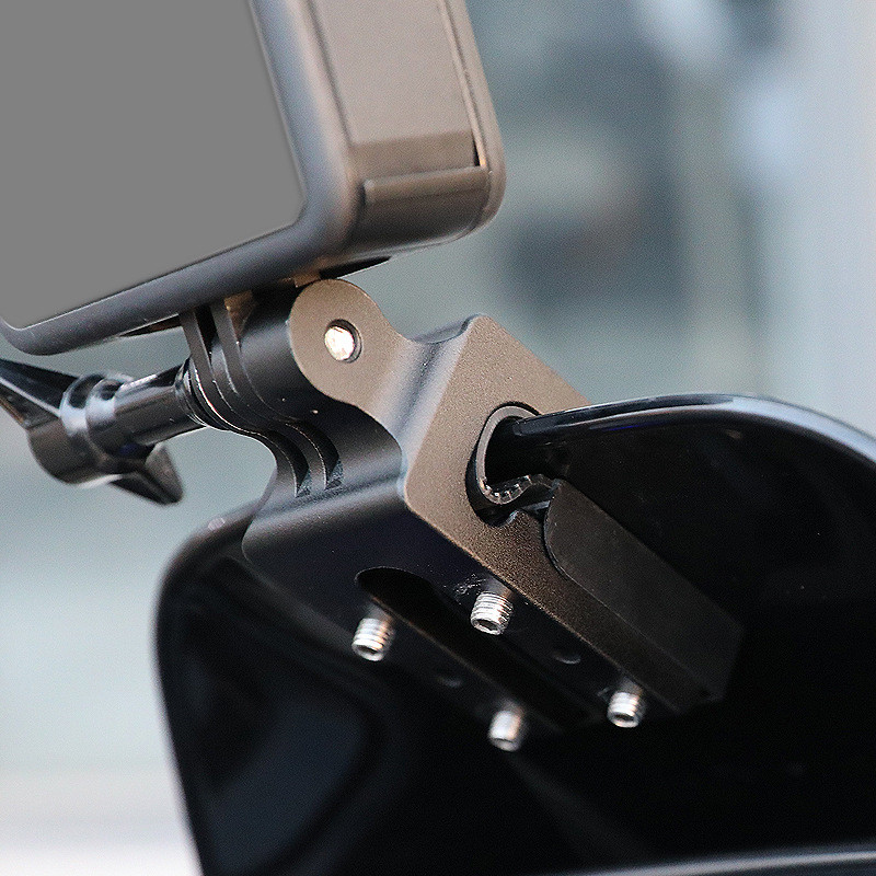 คลิปยึดกล้องกีฬากระจกรถจักรยานยนต์เหมาะสําหรับ gopro/DJI action4/3 Shadowstone x4/x3 ขี่จักรยาน