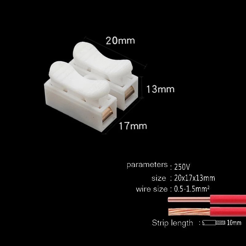 10pcs G7 สีขาวรุ่น CH-2 CH-3 สายไฟแรงดันไฟฟ้า 250V สายไฟ รูปที่ 3