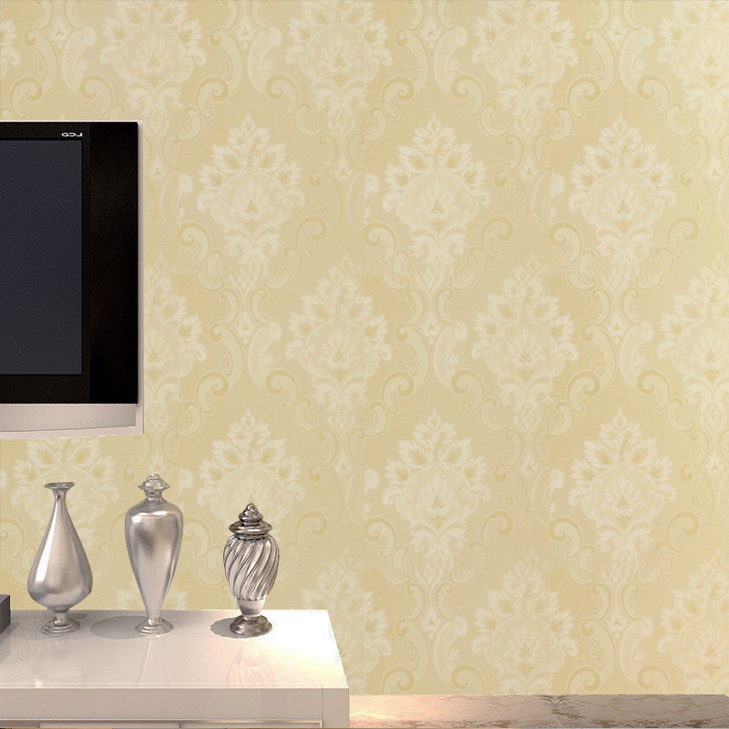 [ไม่โค้งบรรจุภัณฑ์] 1เมตร/3เมตร/5เมตรวอลล์เปเปอร์กาวในตัวสไตล์ยุโรปดอกไม้รูปลอกผนังกันน้ําพื้นหลังปรับปรุงสติ๊กเกอร์ติดผนัง - รูปที่ 2