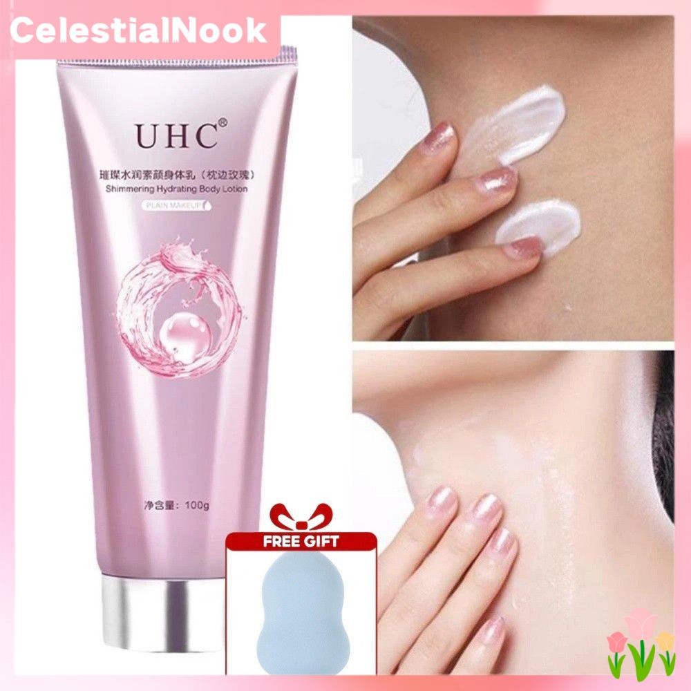 ซื้อ 1 แถม 1 UHC Body Whitening Cream 100g ครีมบำรุงผิวกายเพื่อผิวขาวกระจ่างใส ฟื้นฟูผิวหมองคล้ำ แอม